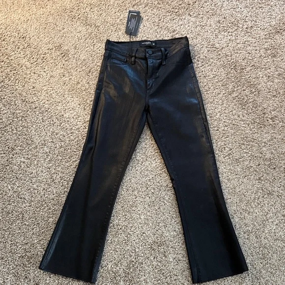 NWT Black wax coated pants - Picture 2 of 3